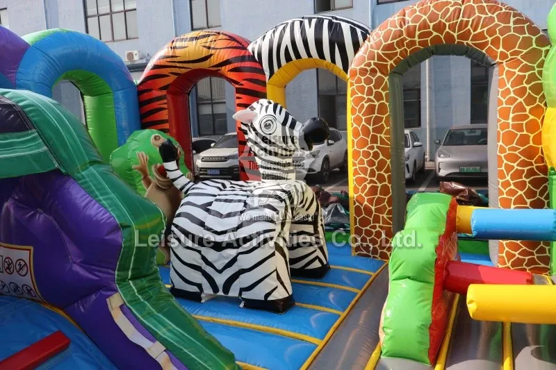 Go To The Zoo Multiplay Bouncy Castle Playground