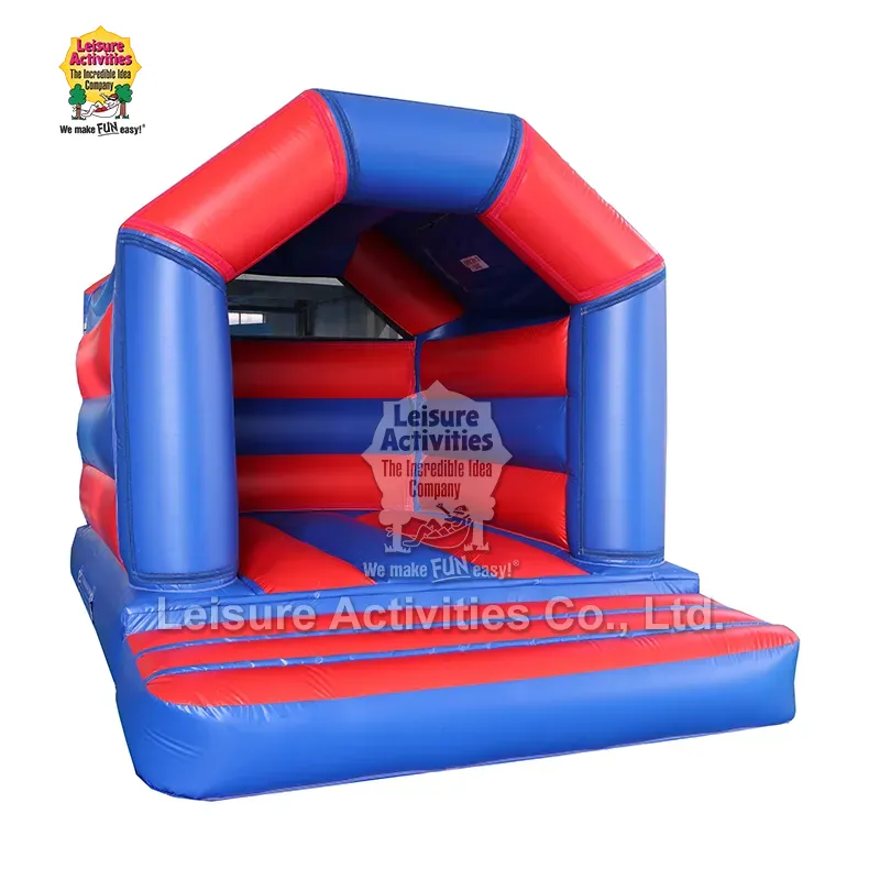 Μίνι φουσκωτό Bouncy Castle Ένα πλαίσιο κόκκινο μπλε με οροφή